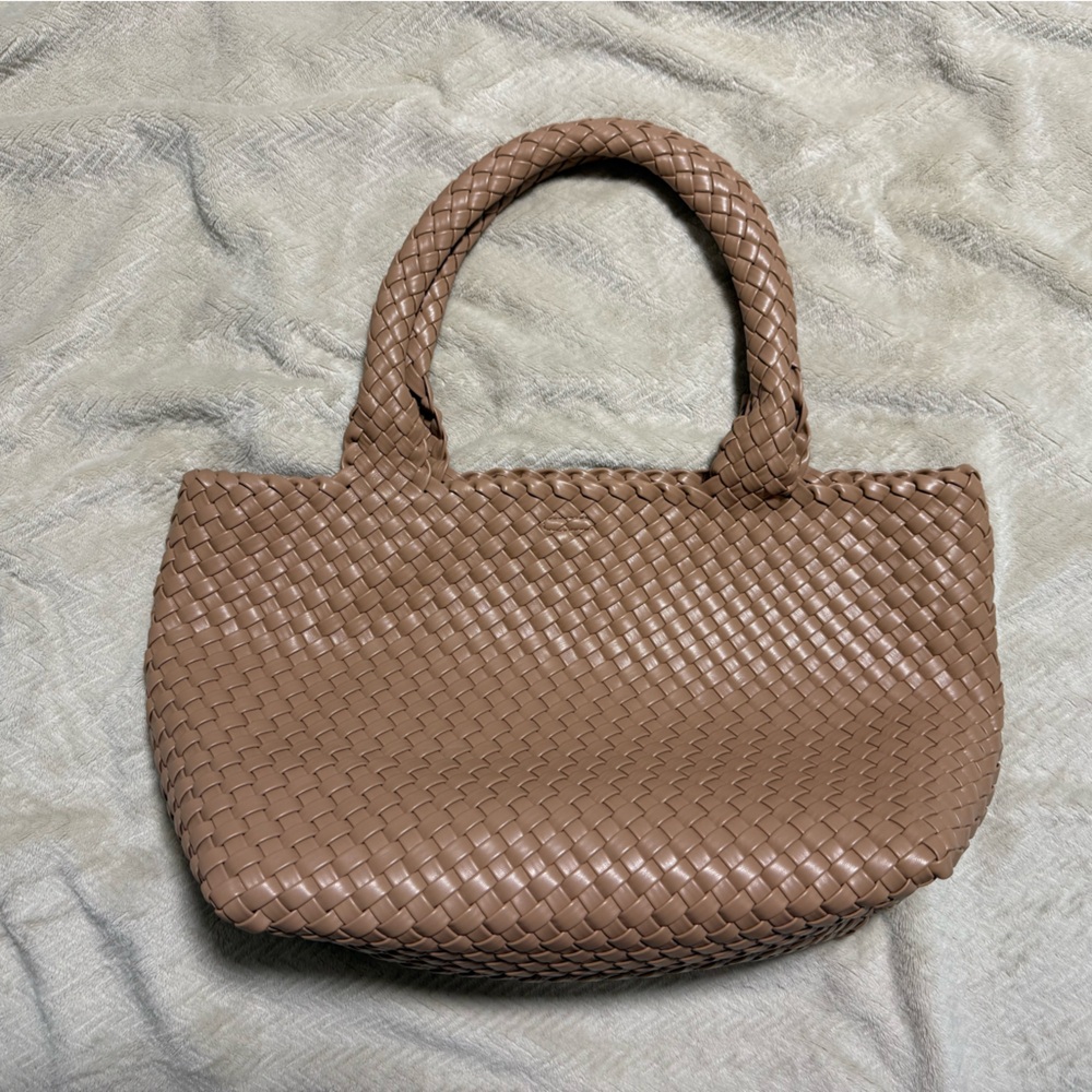 Rachel Zoe Woven Tan Tote Bag